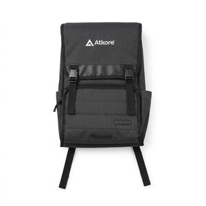 OGIO Apex Rucksack is a 17-inch computer laptop backpack Atkore Logo Black